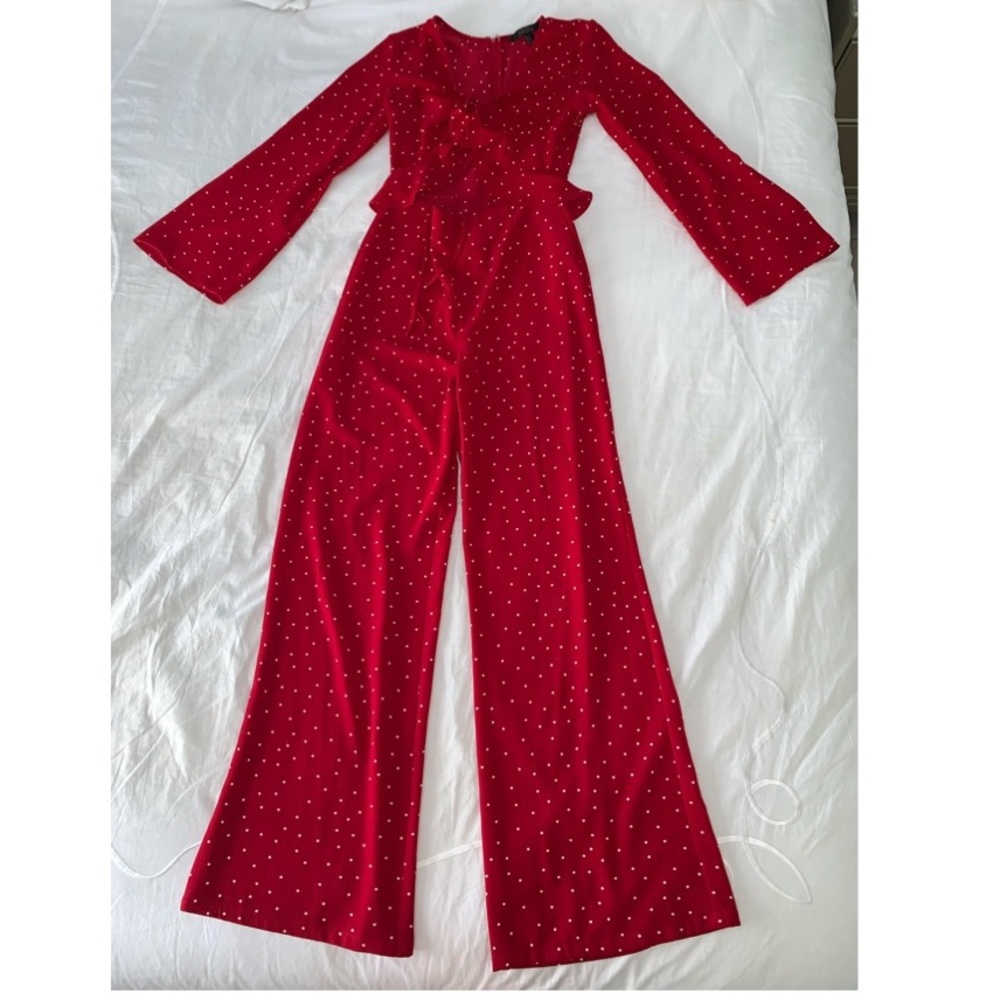 Stunning red with white dots overall
